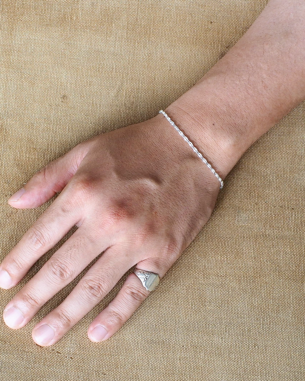 Vintage England Silver Jewelry Chain Bracelet 06