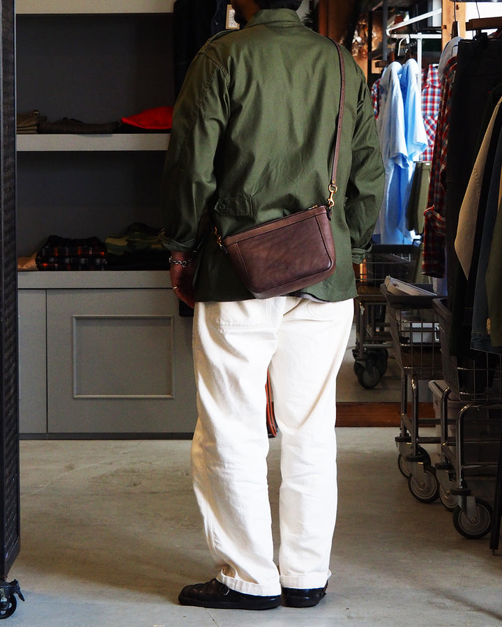 VASCO バスコ VS-313L LEATHER TELEPHONE SHOULDER BAG -SMALL Grey