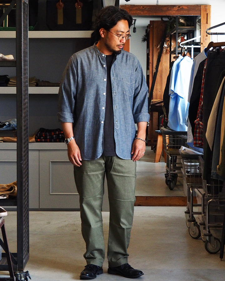 FOB factory エフオービーファクトリー F0488 easy pants Olive