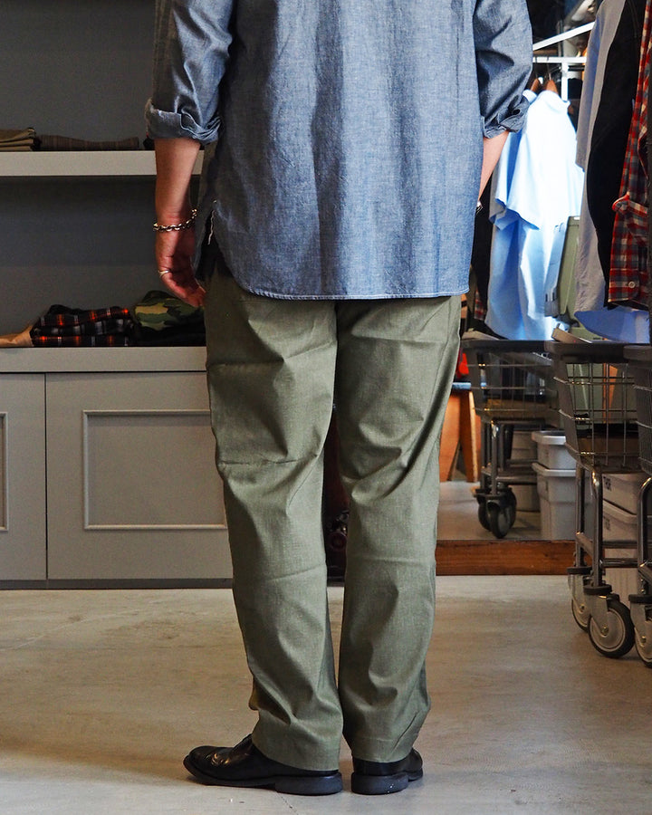 FOB factory エフオービーファクトリー F0488 easy pants Olive