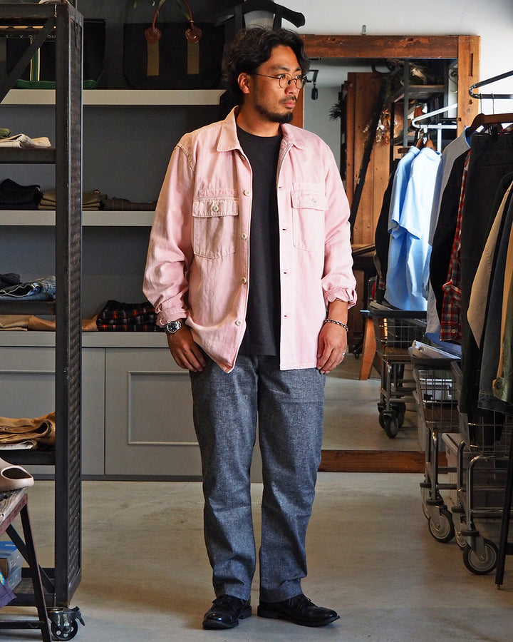 FOB factory エフオービーファクトリー F0488 easy pants Charcoal