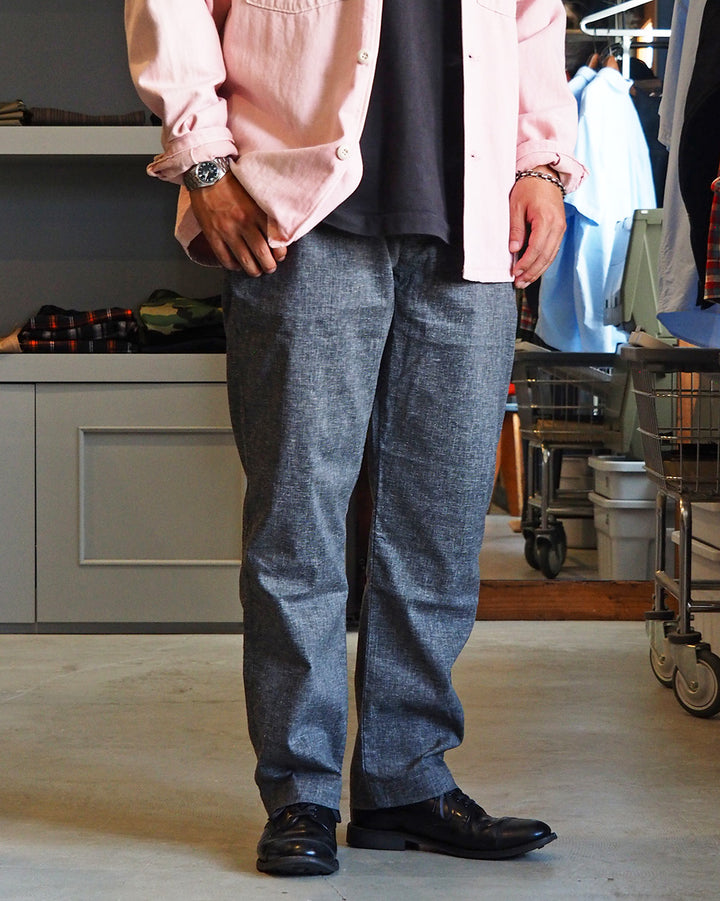 FOB factory エフオービーファクトリー F0488 easy pants Charcoal