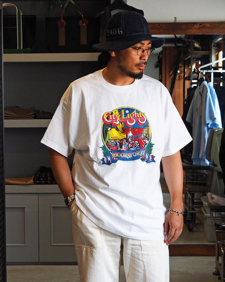 City Lights Bookstore PATRYAN 1975 Tee White
