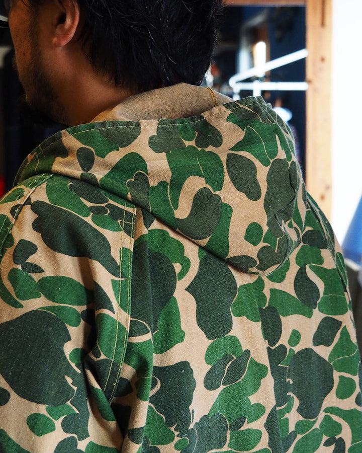 60s-70s Bullseye Bill Hunting Hood Jacket Hunter Camo