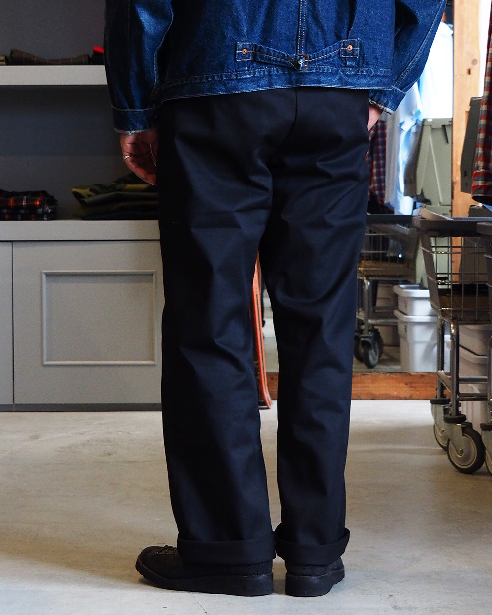 TUF-NUT タフナッツ TN42300 TUF-NUT T/C TWILL WORK TROUSERS Black