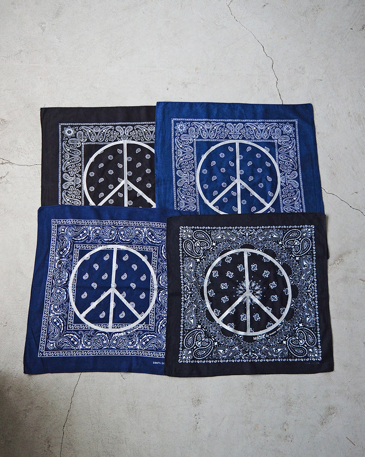 SUNNY SIDE UP サニーサイドアップ PEACE MARK PAISLEY BANDANA
