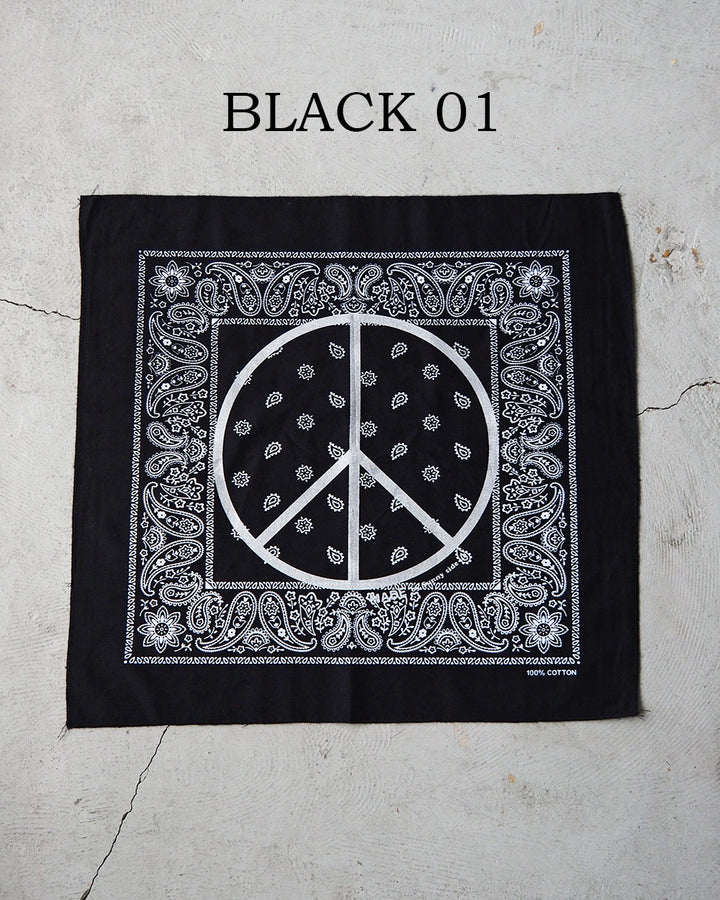 SUNNY SIDE UP サニーサイドアップ PEACE MARK PAISLEY BANDANA