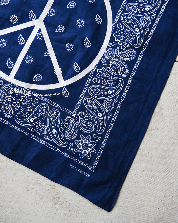 SUNNY SIDE UP サニーサイドアップ PEACE MARK PAISLEY BANDANA