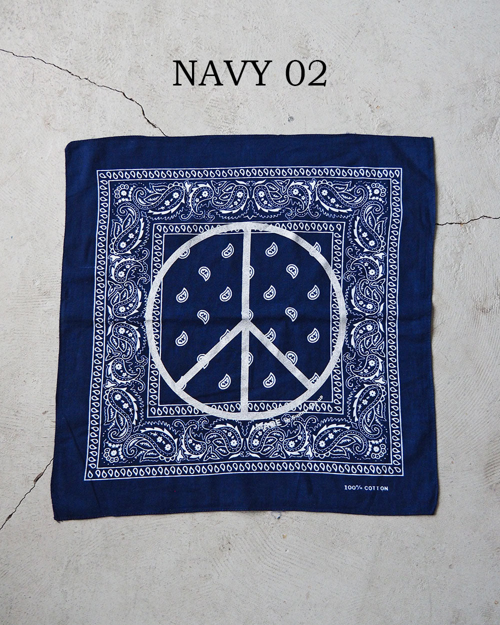 SUNNY SIDE UP サニーサイドアップ PEACE MARK PAISLEY BANDANA