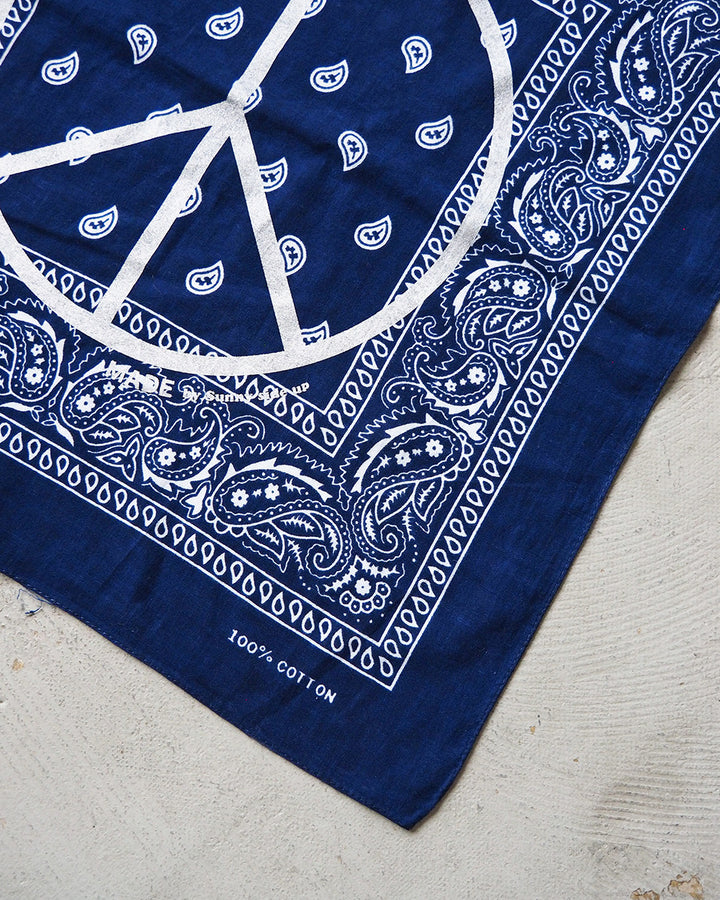SUNNY SIDE UP サニーサイドアップ PEACE MARK PAISLEY BANDANA