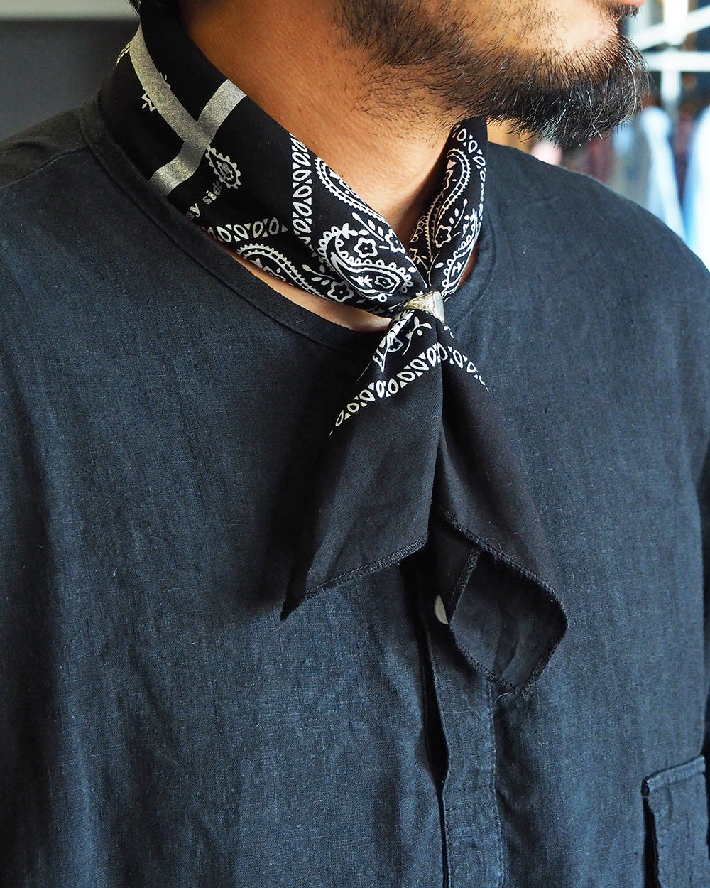 SUNNY SIDE UP サニーサイドアップ PEACE MARK PAISLEY BANDANA