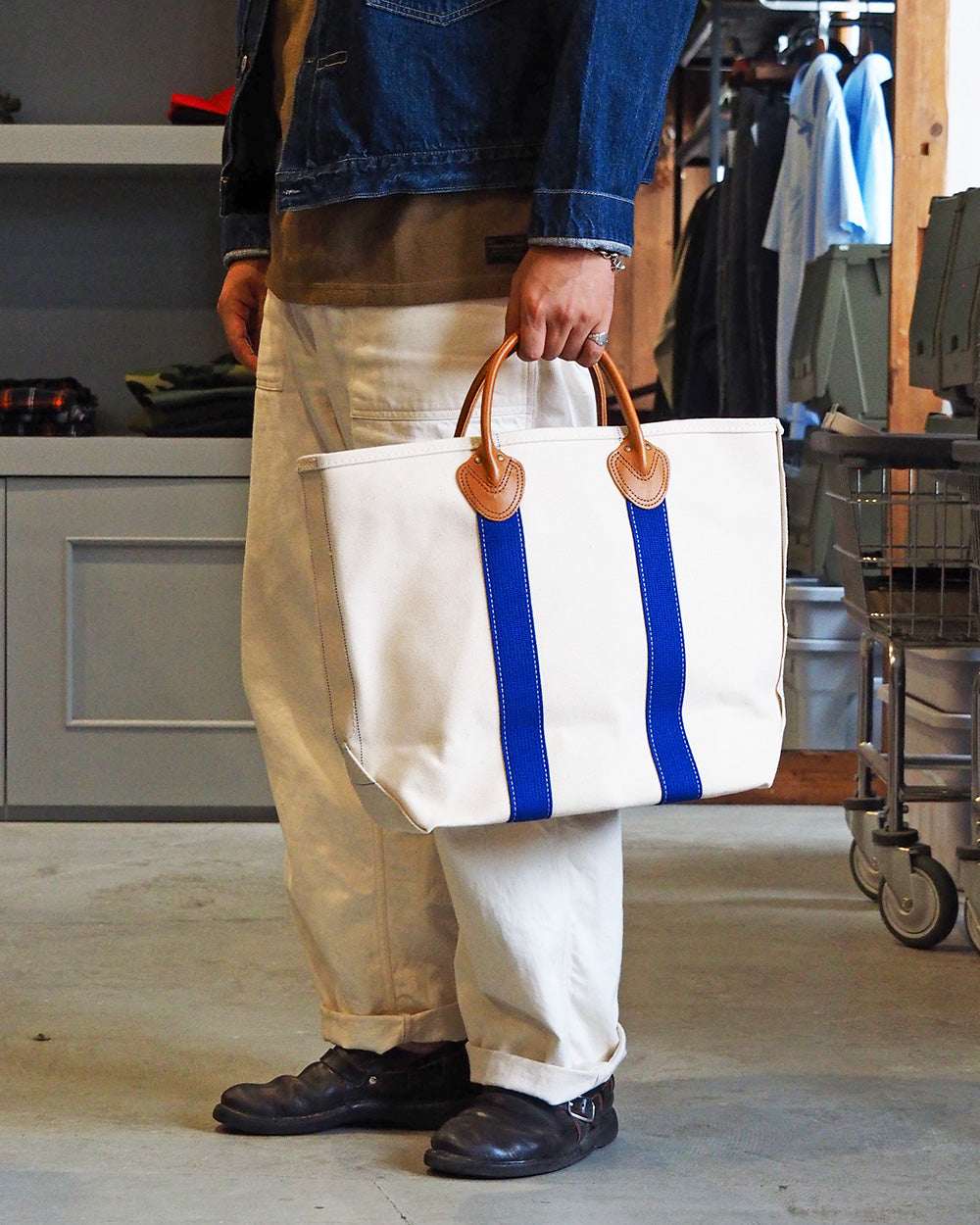 BARKOUTSIDERS バークアウトサイダーズ Leather Handle Tote 80&