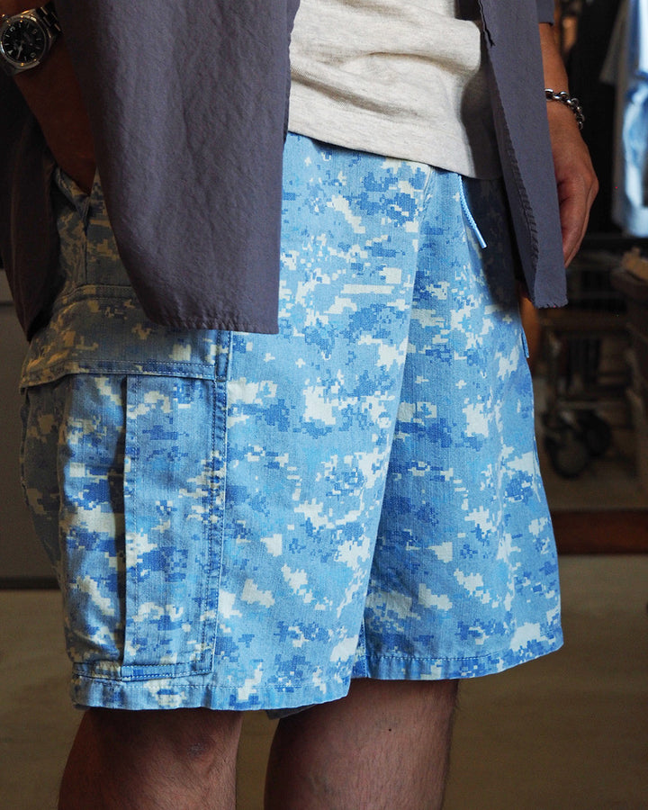 IMPRESTORE インプレストア Randy Shorts "indigo degicamo"