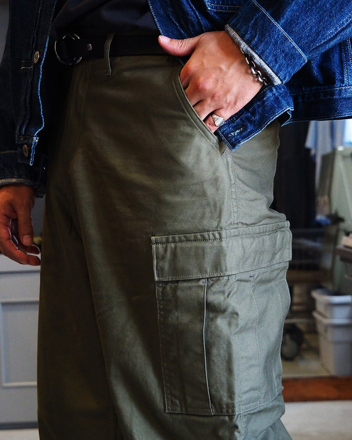 WORKERS ワーカーズ M-65 Trousers Mod, OD Reversed Sateen