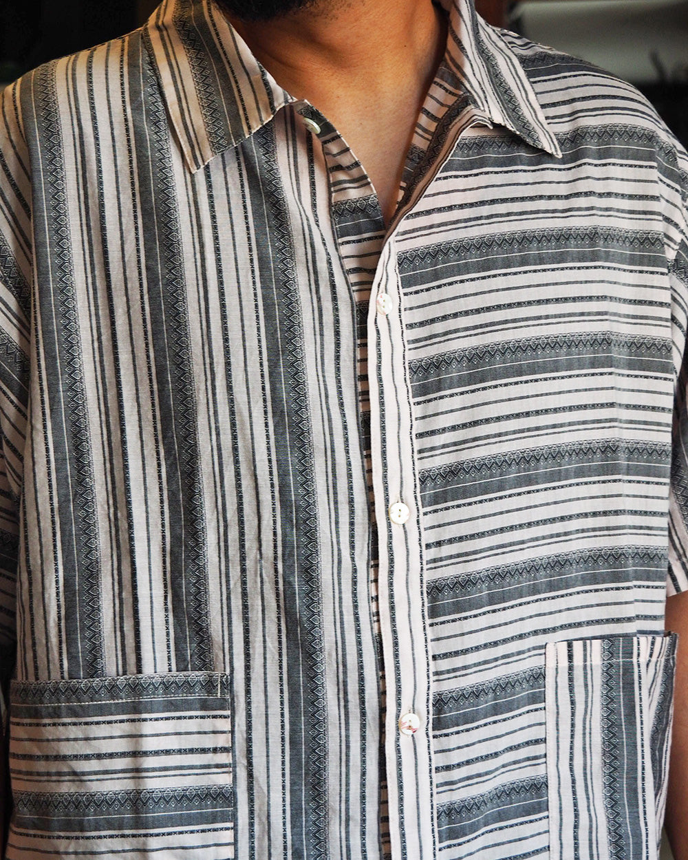 Nasngwam ナスングワム VICINITY S/S SHIRTS Black