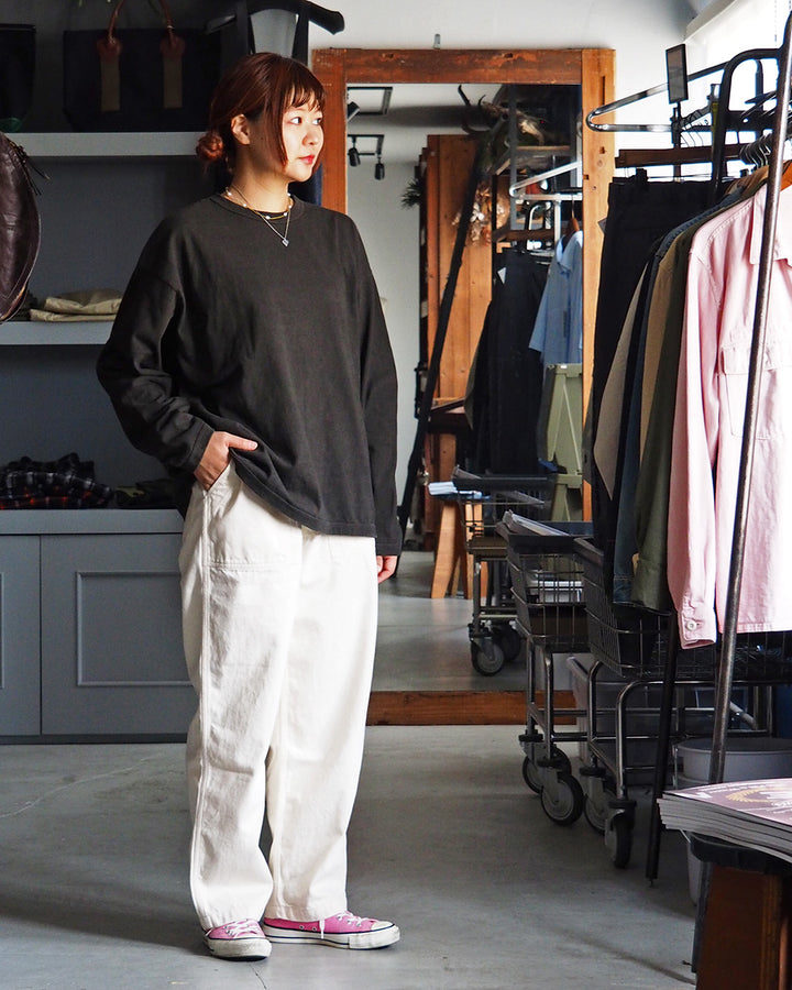 melple×Mr.OLDMAN メイプル The American Ringer Tee, Limited-edition pigment-dyed Black