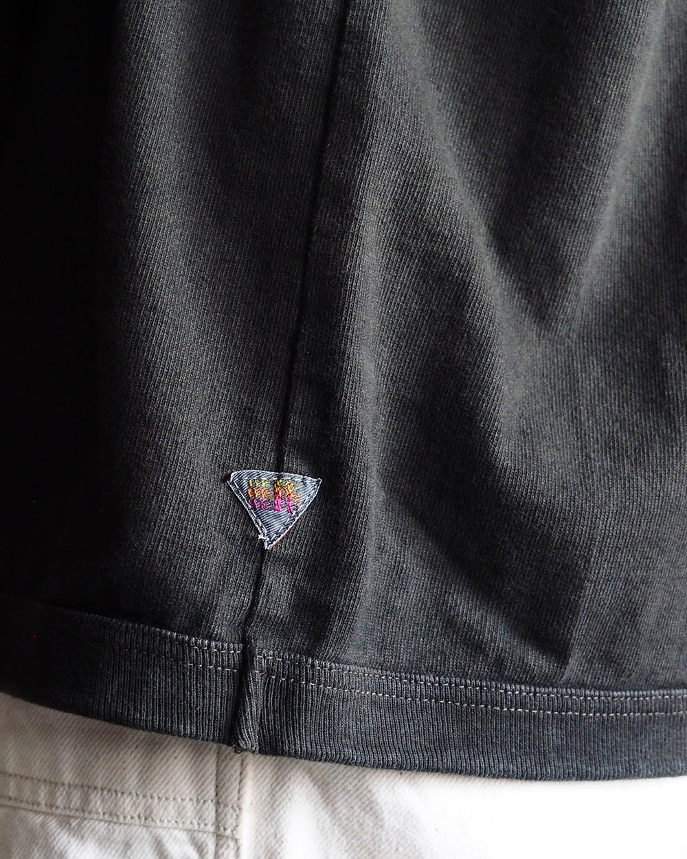 melple×Mr.OLDMAN メイプル The American Ringer Tee, Limited-edition pigment-dyed Black