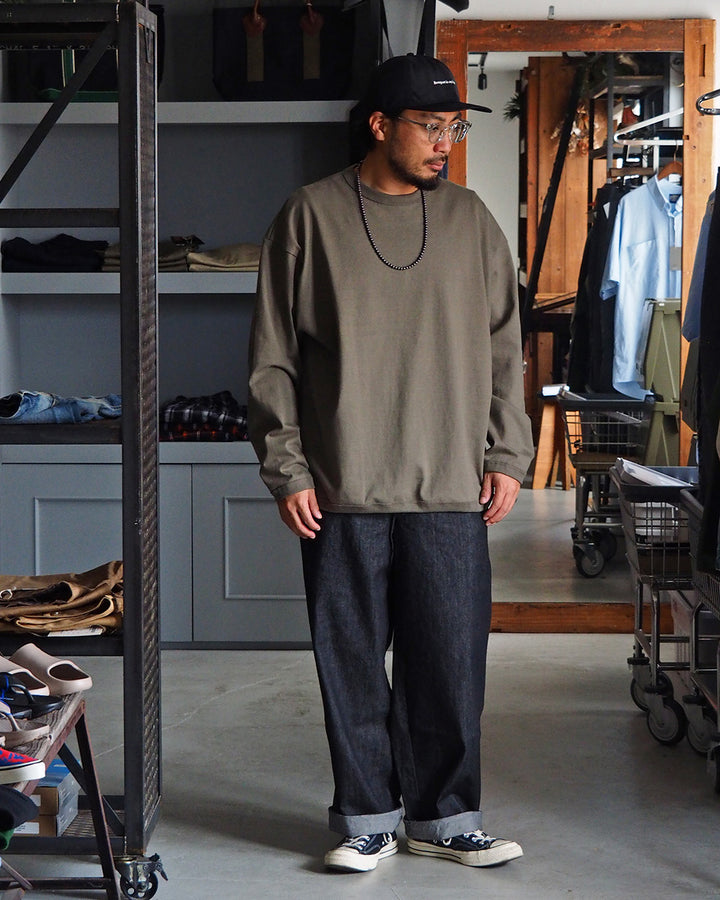 melple メイプル The American Ringer Tee, Khaki