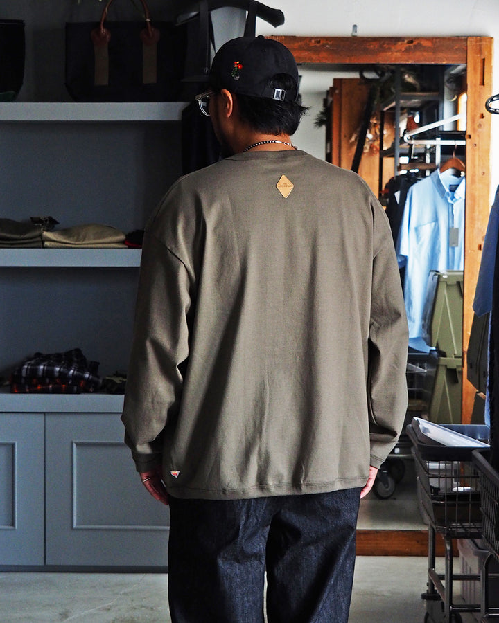 melple メイプル The American Ringer Tee, Khaki