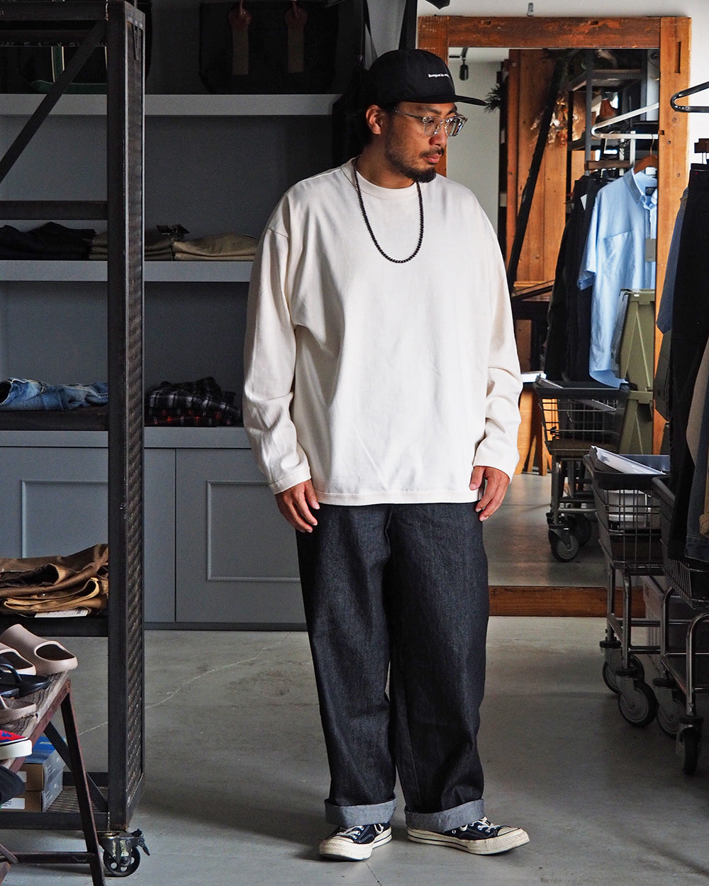 melple メイプル The American Ringer Tee, Natural