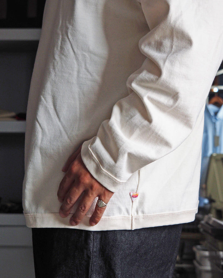 melple メイプル The American Ringer Tee, Natural