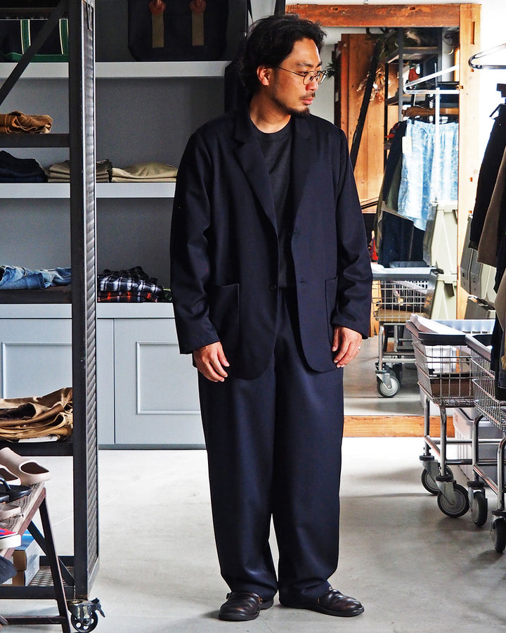holk ホーク 035 wool l/s tee charcoal