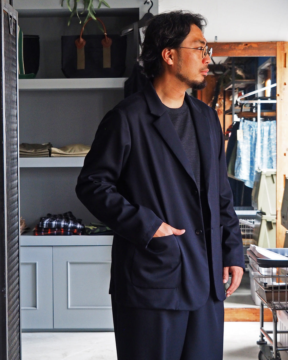 holk ホーク 029 2b Jacket Navy
