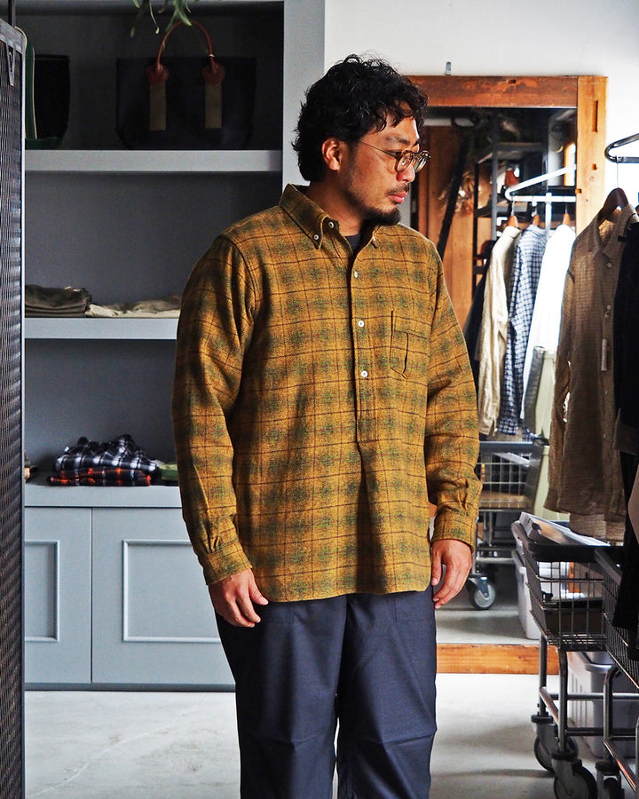 CORONA コロナ CS005 W.C.W SHIRT PULLOVER / Khaki × Green