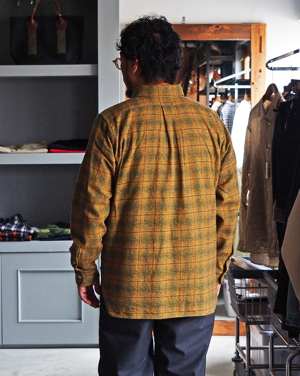 CORONA コロナ CS005 W.C.W SHIRT PULLOVER / Khaki × Green
