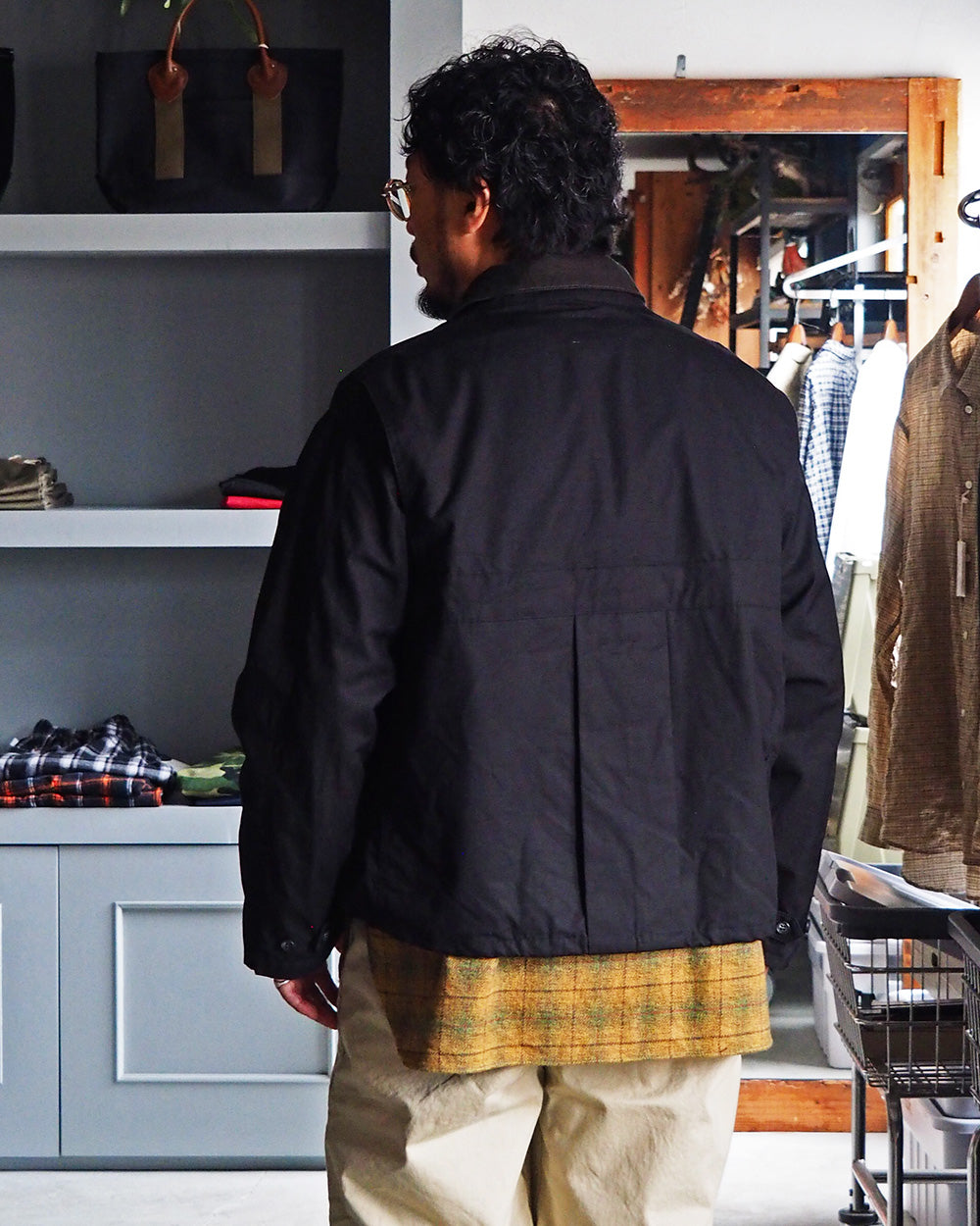 another 20th century アナザートゥエンティースセンチュリー River Runs Jacket - C/RIPSTOP Black