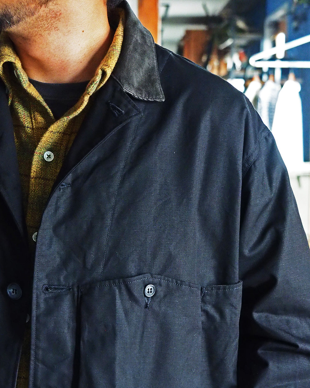 another 20th century アナザートゥエンティースセンチュリー River Runs Jacket - C/RIPSTOP Black