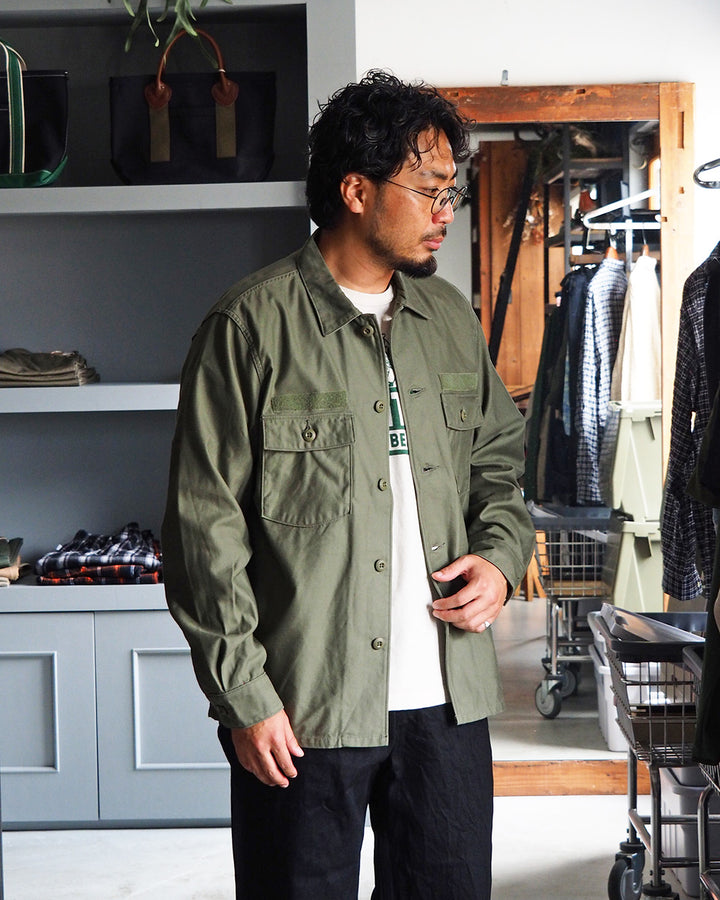 FOB factory エフオービーファクトリー F2469 UTILITY UNIFORM SHIRT Olive