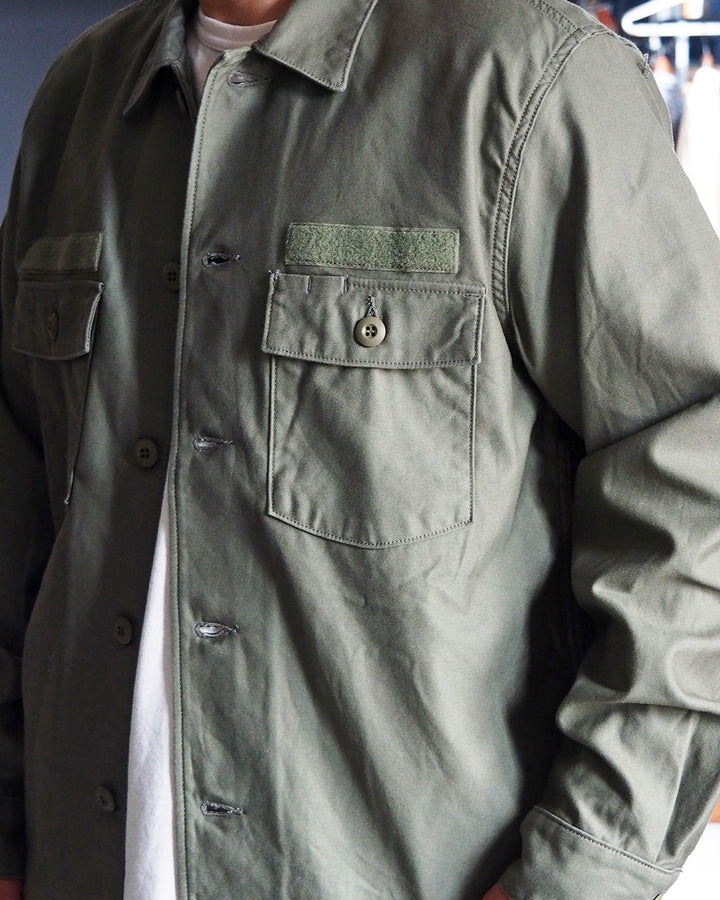 FOB factory エフオービーファクトリー F2469 UTILITY UNIFORM SHIRT Olive