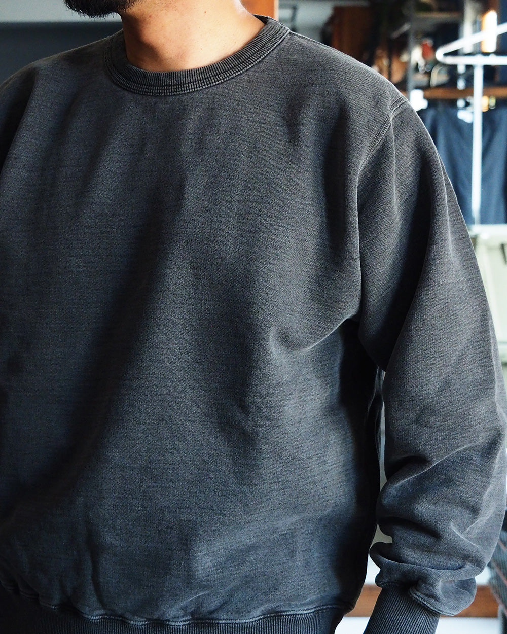 VICTORIA ATHLETICS ヴィクトリアアスレチックス SAND CREWNECK SWEAT Black