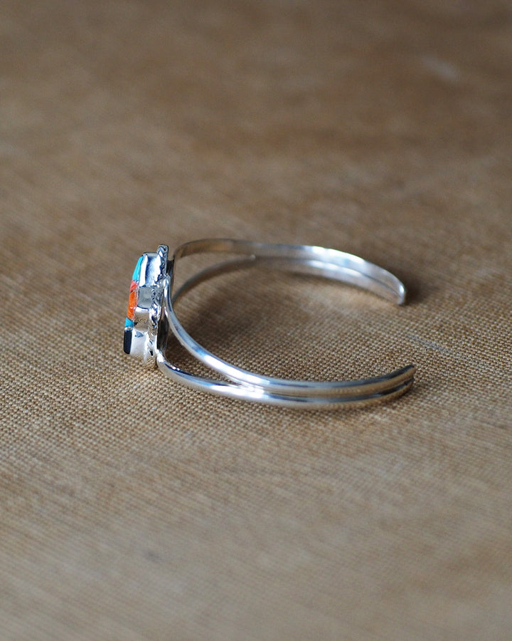 James Maygoats ジェームスメイゴート Navajo Mosaic Inlay Star Bangle B
