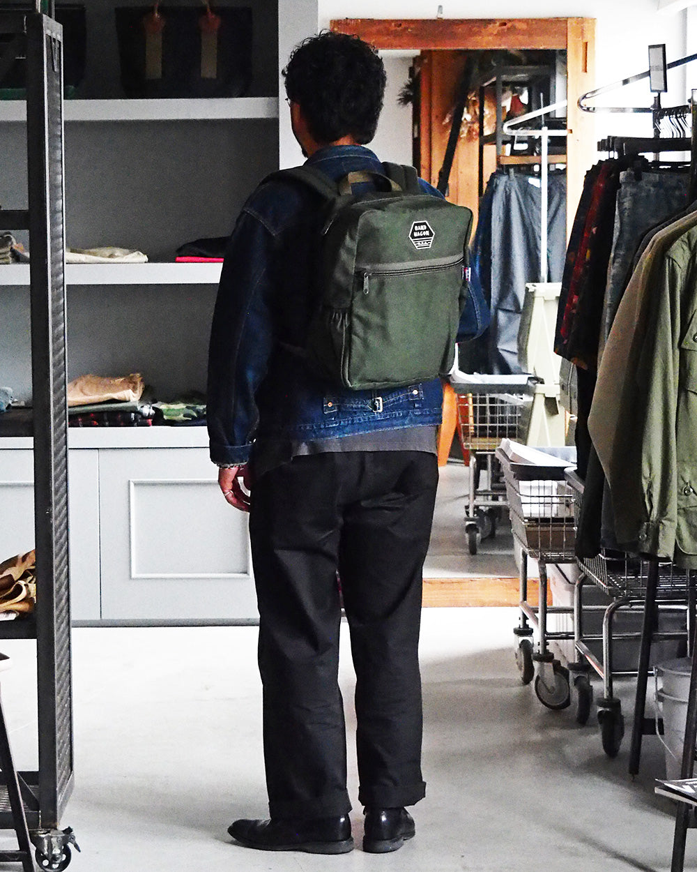BANDWAGON バンドワゴン CANVAS BACK PACK Olive