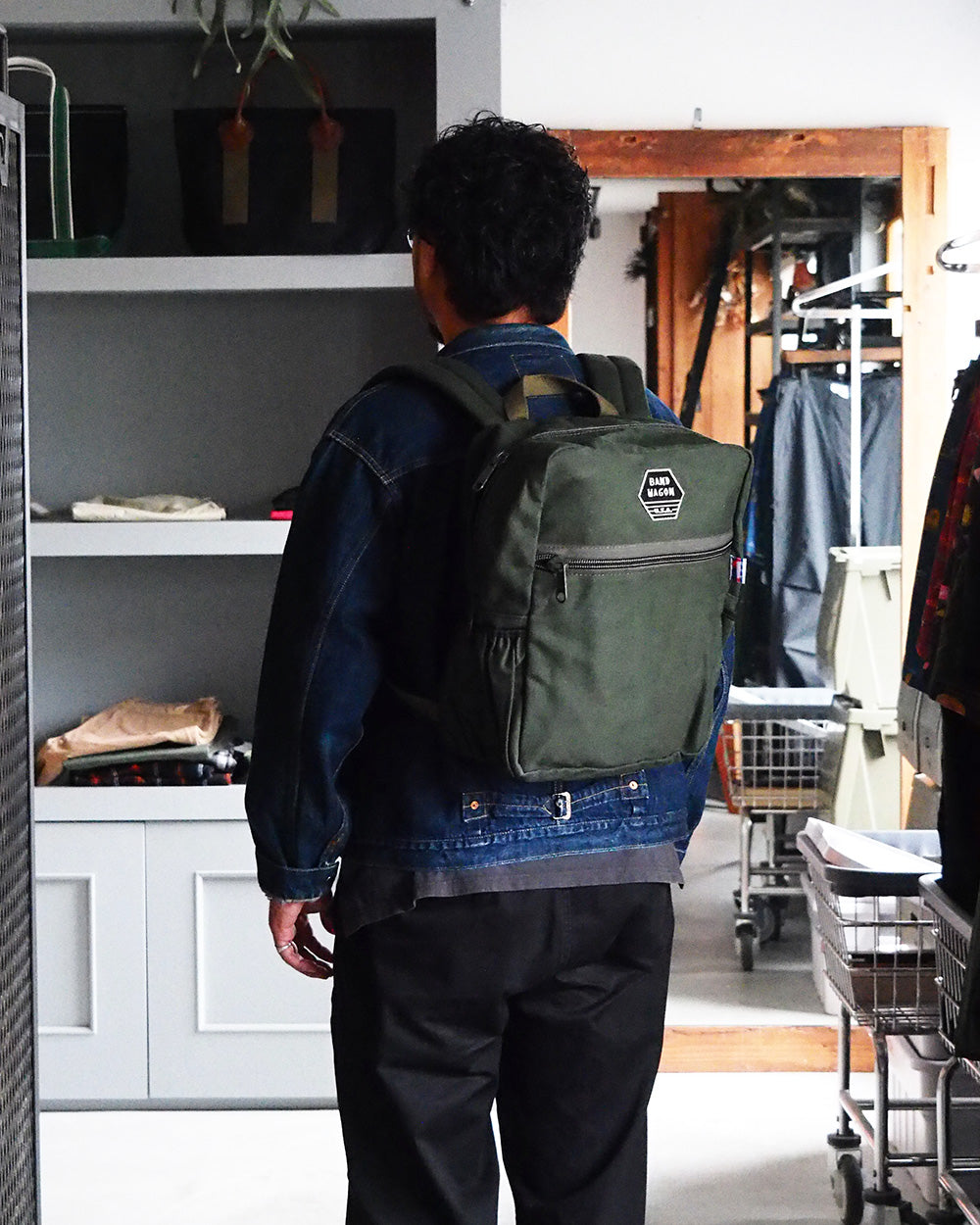 BANDWAGON バンドワゴン CANVAS BACK PACK Olive