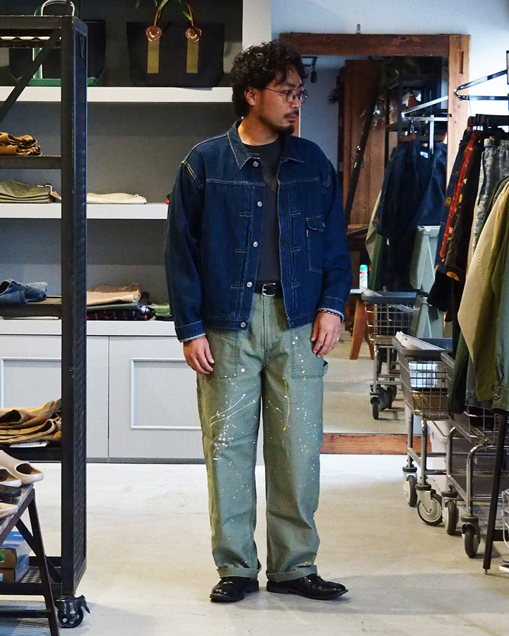 melple メイプル Carpenter Pants（Painted）Olive