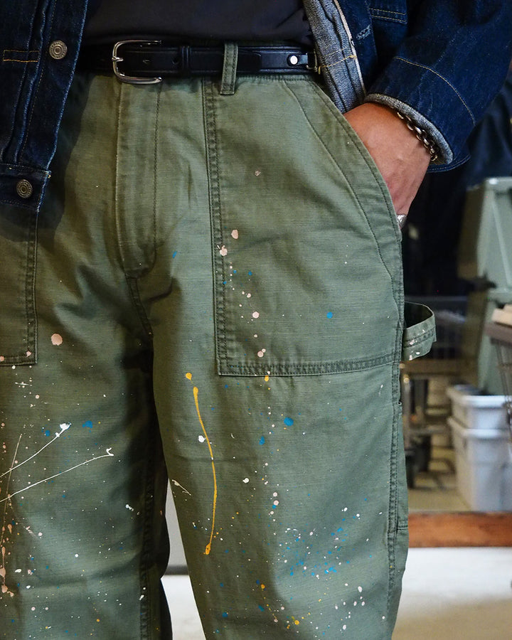 melple メイプル Carpenter Pants（Painted）Olive
