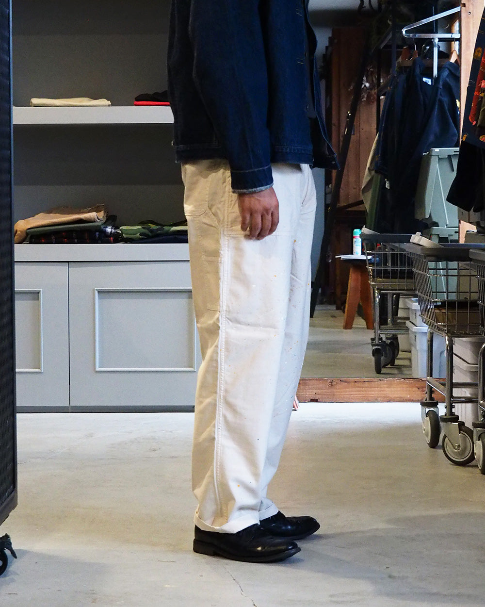 melple メイプル Carpenter Pants（Painted）Natural