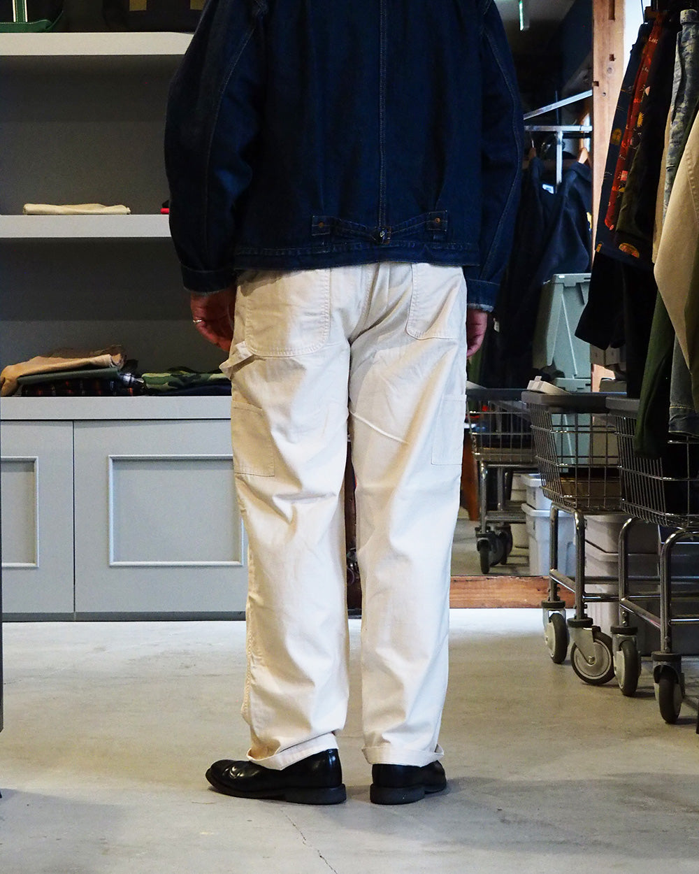 melple メイプル Carpenter Pants（Painted）Natural