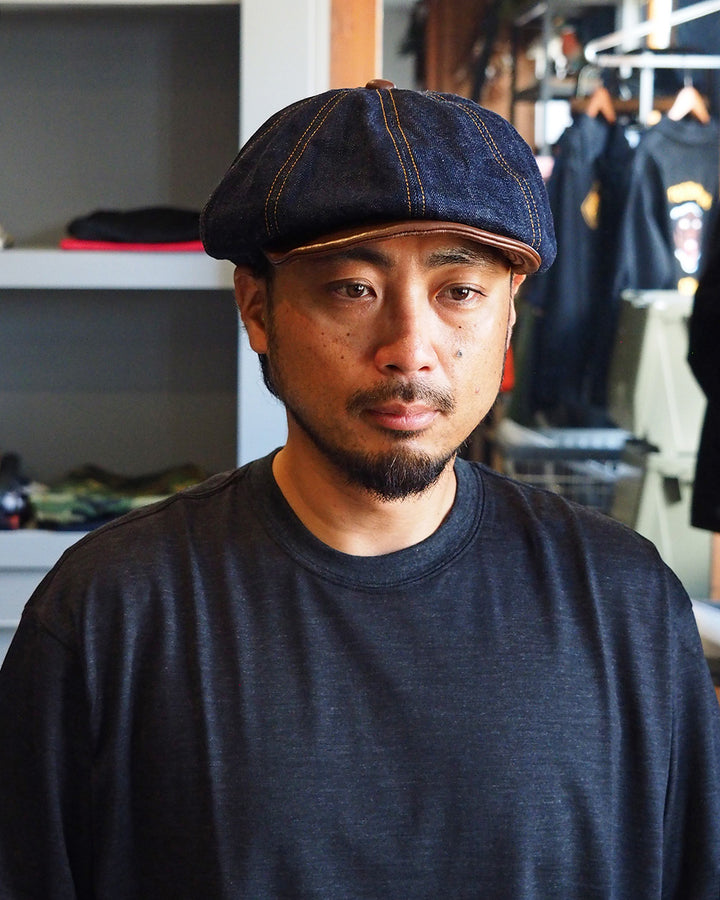 HIGHER ハイヤー HT25020CQ Denim × Leather Brim Casquette