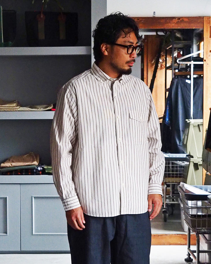 JAMES &amp; CO. STANDARD SHIRT Pujol Relax -Stripe- OFF