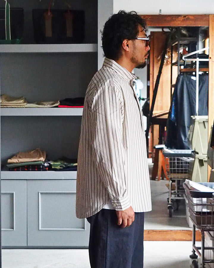JAMES &amp; CO. STANDARD SHIRT Pujol Relax -Stripe- OFF