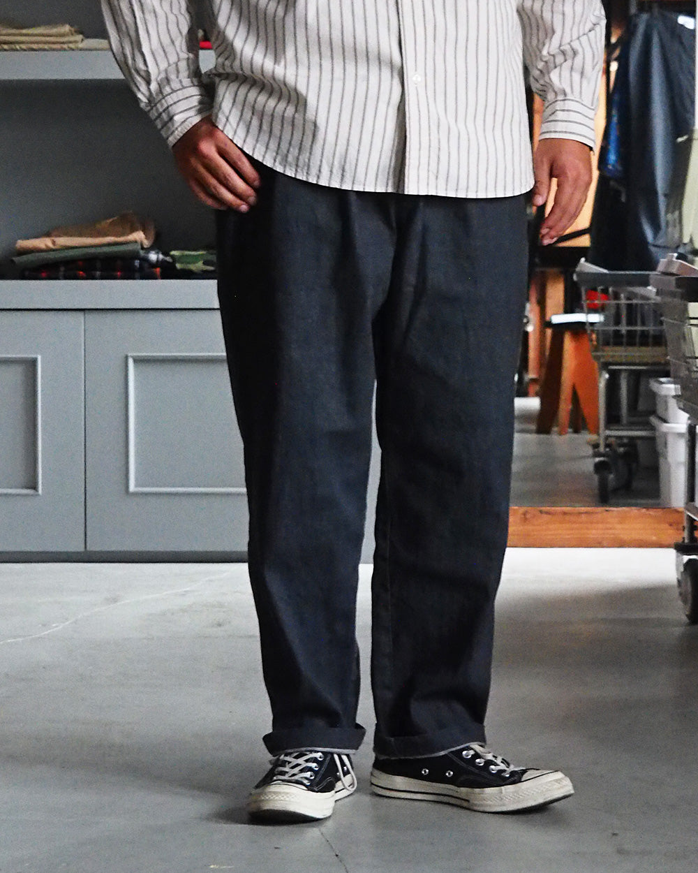 DELICIOUS デリシャス DENIM Easy Pants - GRY