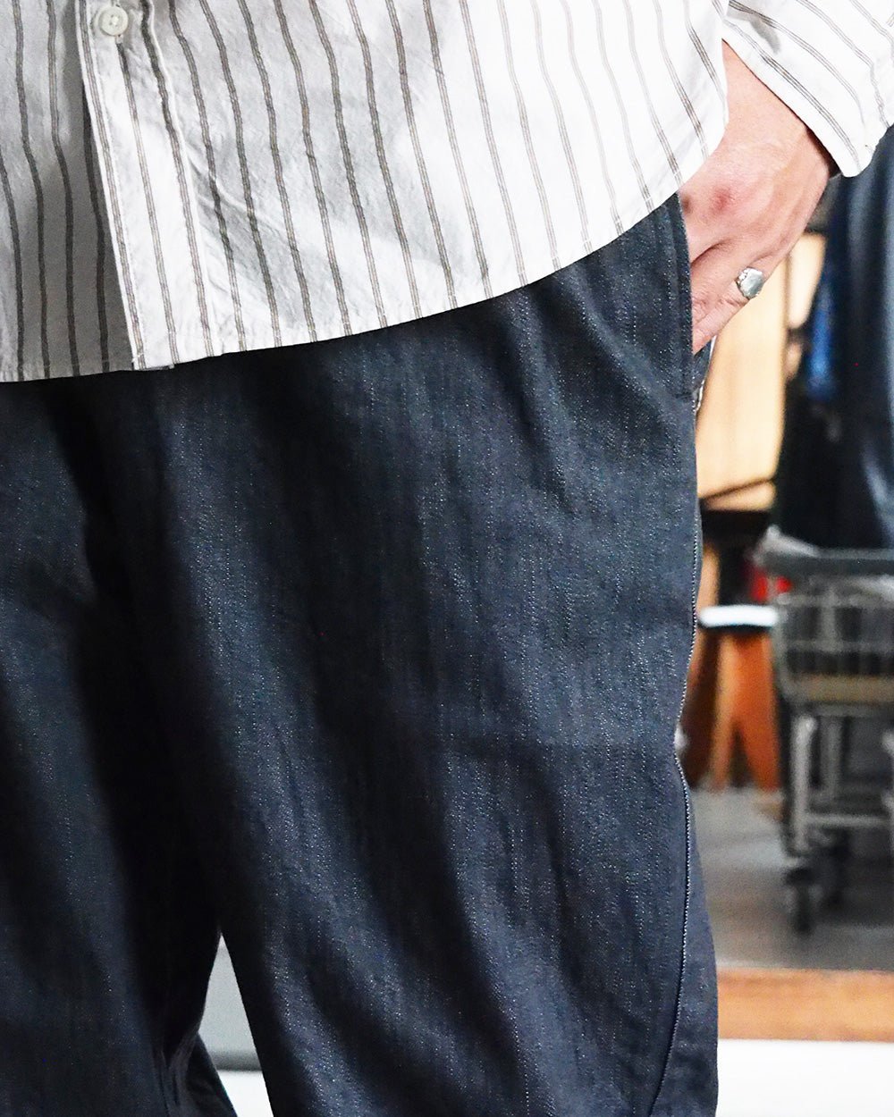 DELICIOUS デリシャス DENIM Easy Pants - GRY