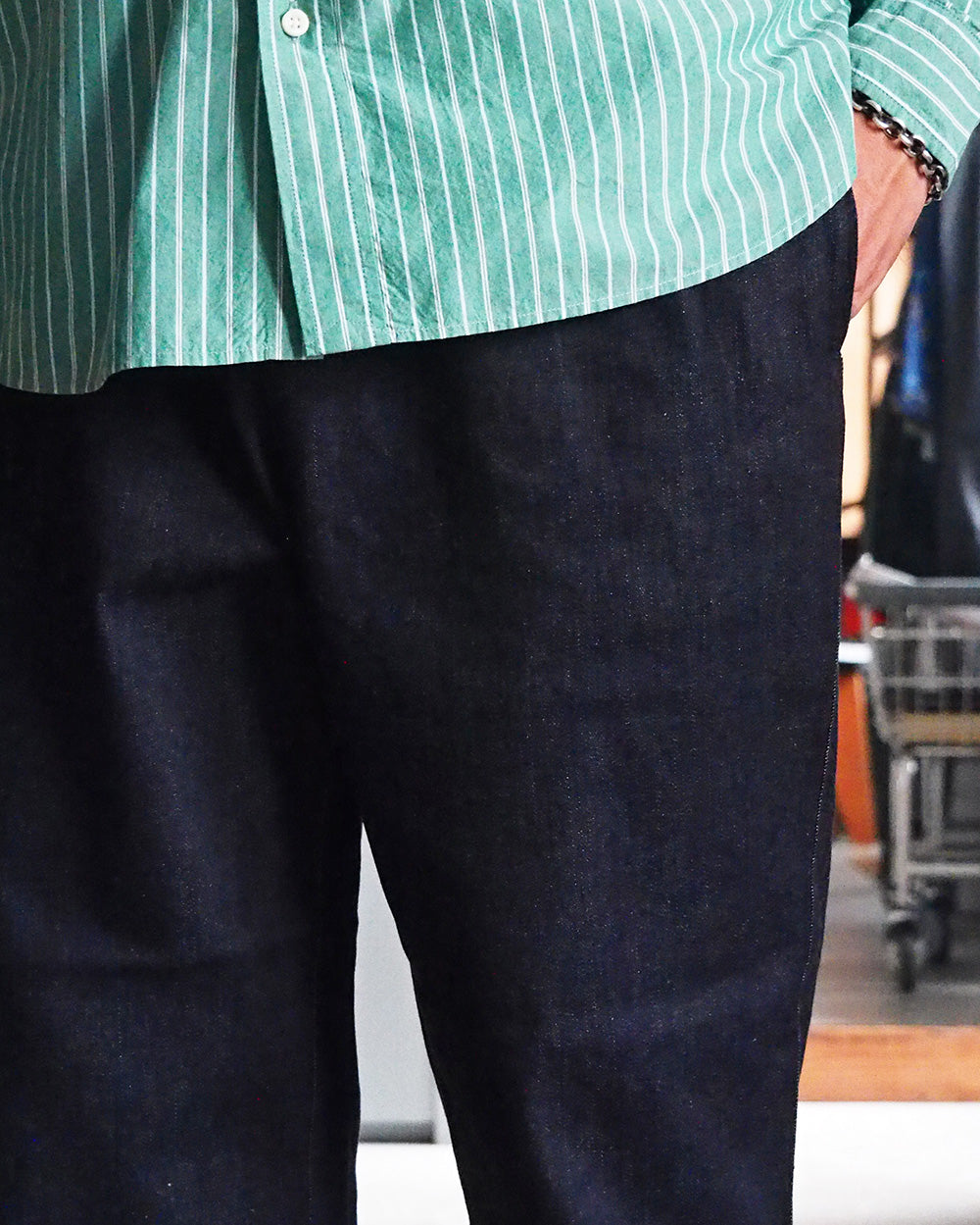 DELICIOUS デリシャス DENIM Easy Pants - NVY