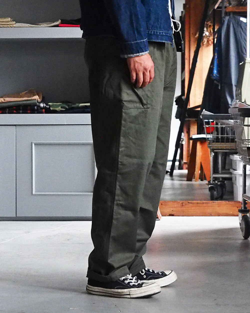 DELICIOUS デリシャス Military Easy Pants - KHK
