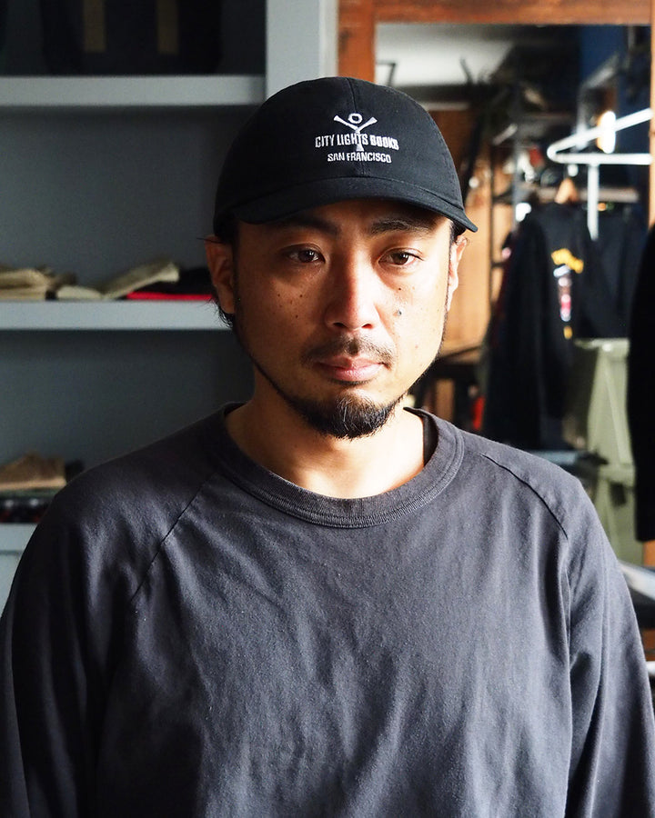 City Lights Bookstore シティライツブックストア Logo Cap Black