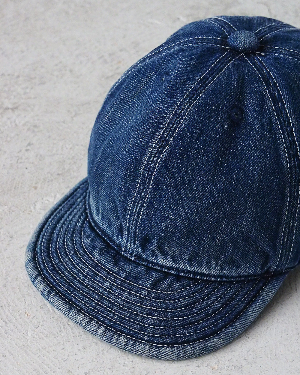 HIGHER ハイヤー HT18006 SELVEDGE DENIM CAP Used Wash